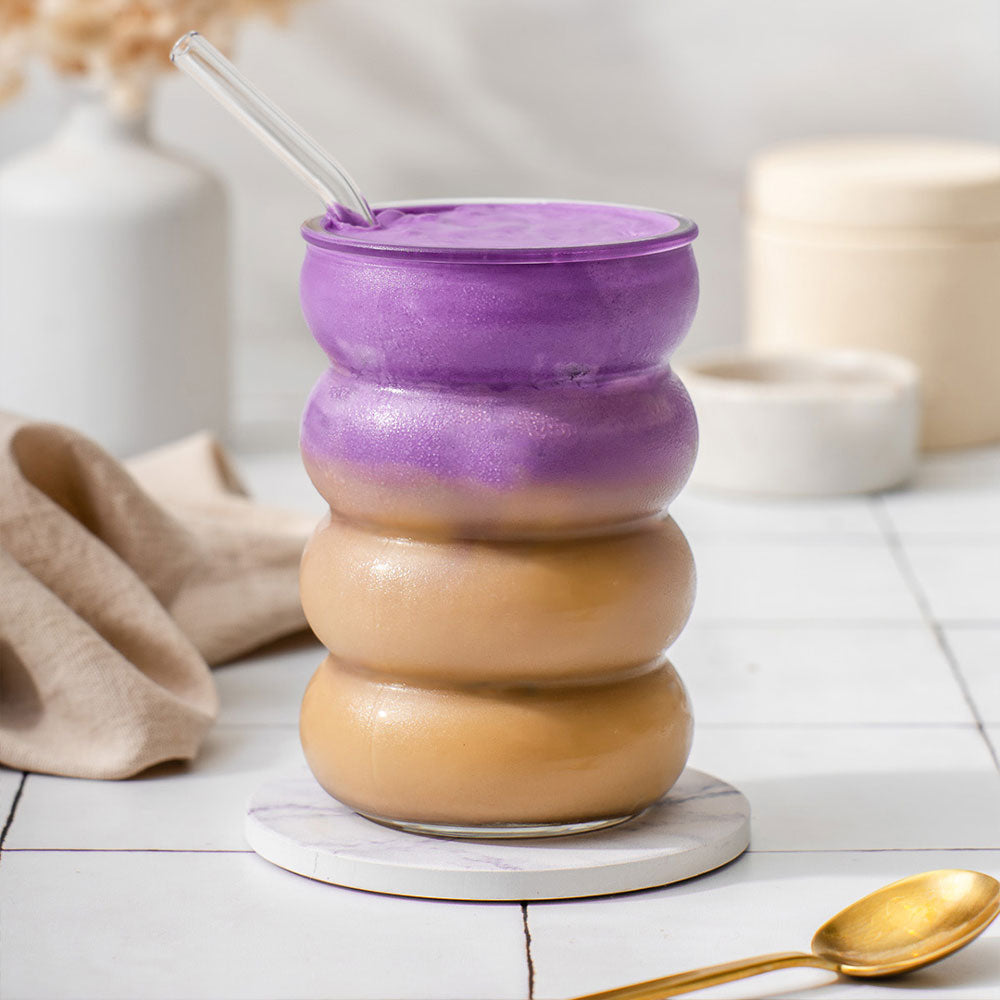 Ube Latte Rezept (Heißer Latte & Eis Latte)